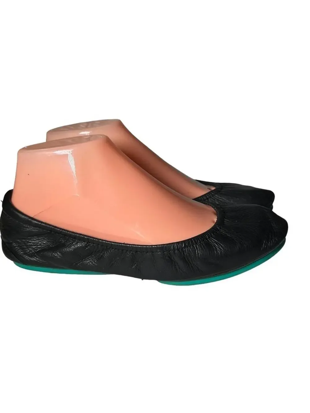 TIEKS by Gavrieli Matte Black Leather Ballet Flats | Women’s Size 8
